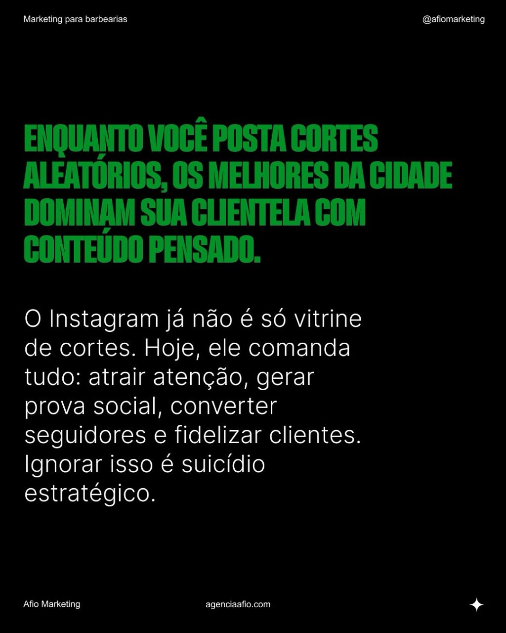 Instagram post from afiomarketing. This post is in position 1.